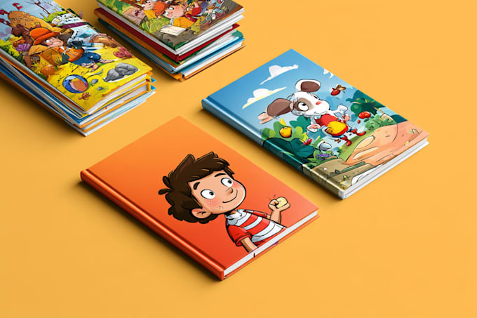 design a cartoon book cover art