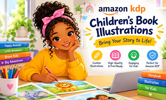 illustrate children books for amazon KDP