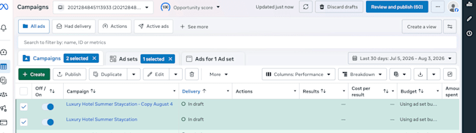 website audit, plan and setup google ads and meta ads campaigns
