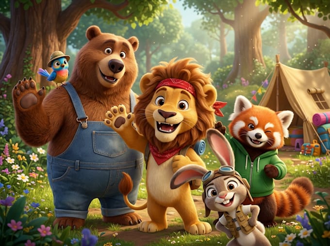draw cute animal illustrations