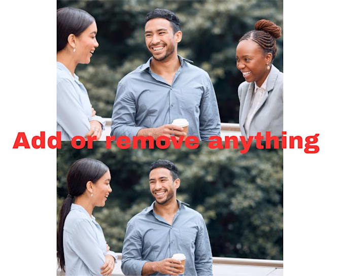 add or remove objects, person or background from photo