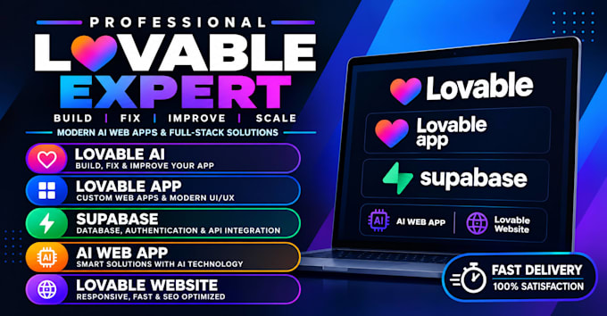 build a lovable ai website, web app and supabase integration