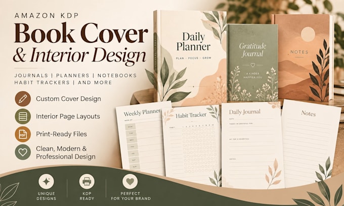 design planners and journals for amazon KDP