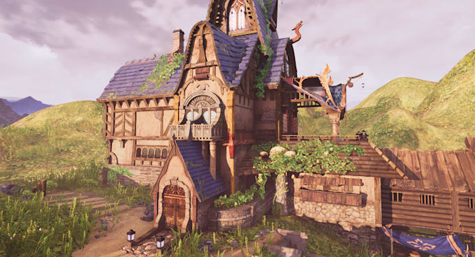 design medieval fantasy environment 3d game worlds 3d game map game level design