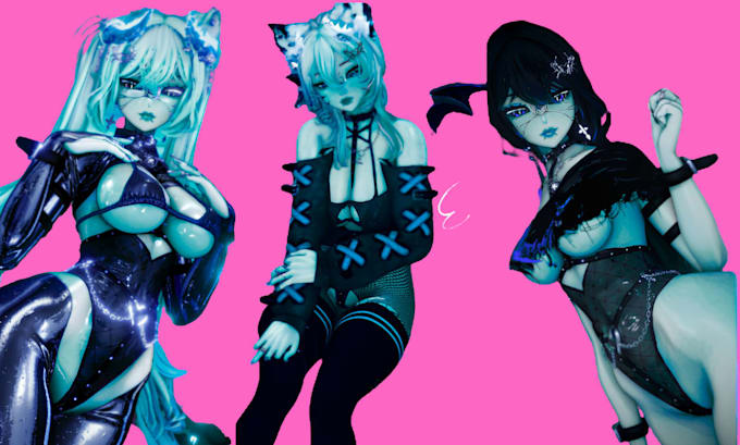create nsfw furry vrchat avatar fursona anthro character rigging physbones unity