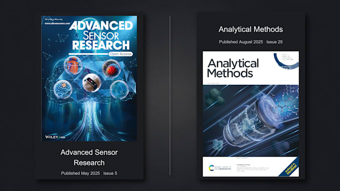 design professional 3d scientific journal covers