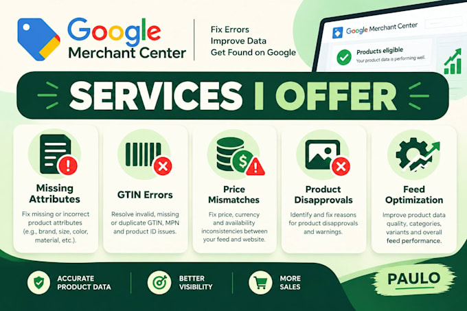 fix google merchant center product feed error, misinterpretation and disapproval