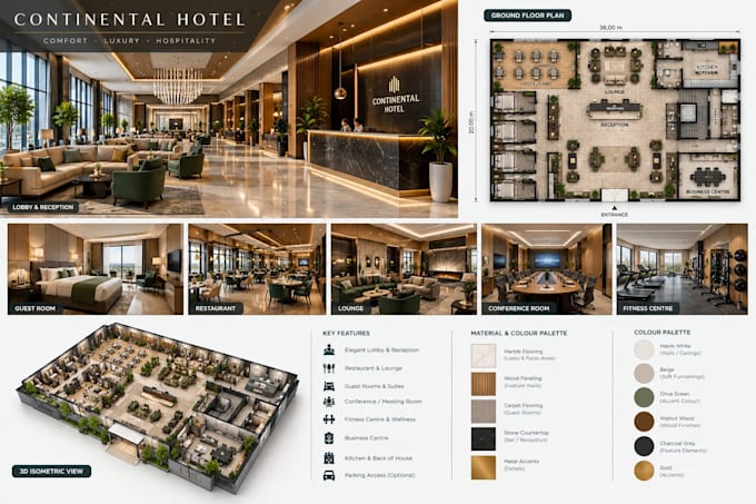 create 3d space designs, gym, interior exterior and floor plans using ecdesign