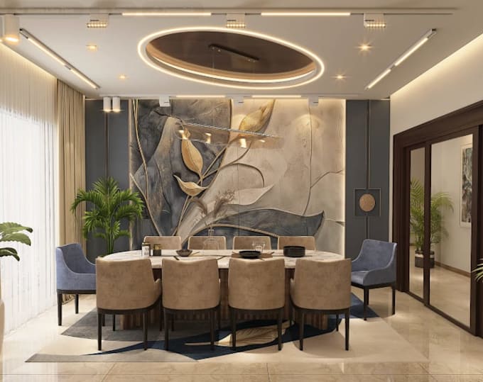 remodel interior structural reconfiguration for house, villa 3d interior render
