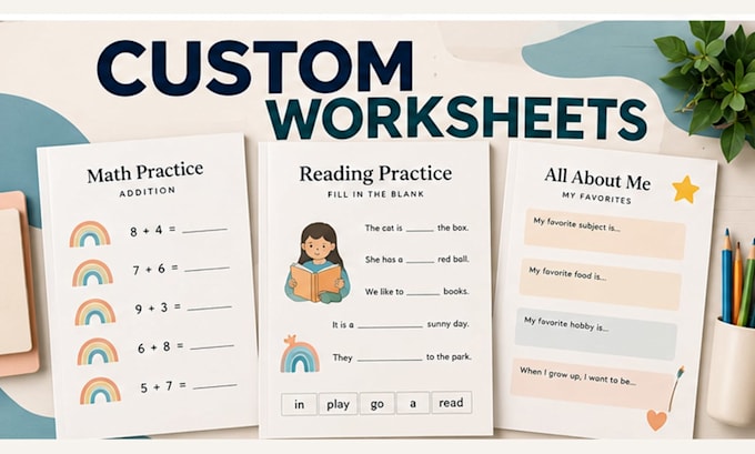 design printable workbooks and worksheets in canva