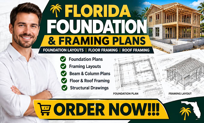 design florida residential foundation plans and framing drawing layouts