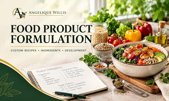 develop custom food recipes and product formulations
