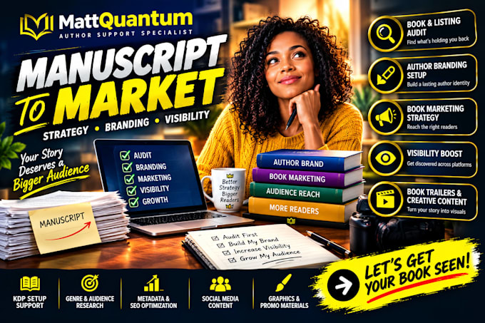 help with amazon KDP setup, self publishing and book launch with strategy