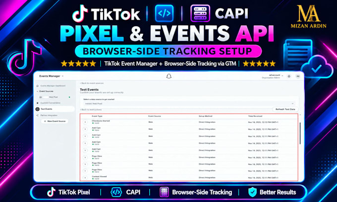 fix and setup tiktok pixel, tiktok conversion events API for tiktok ads