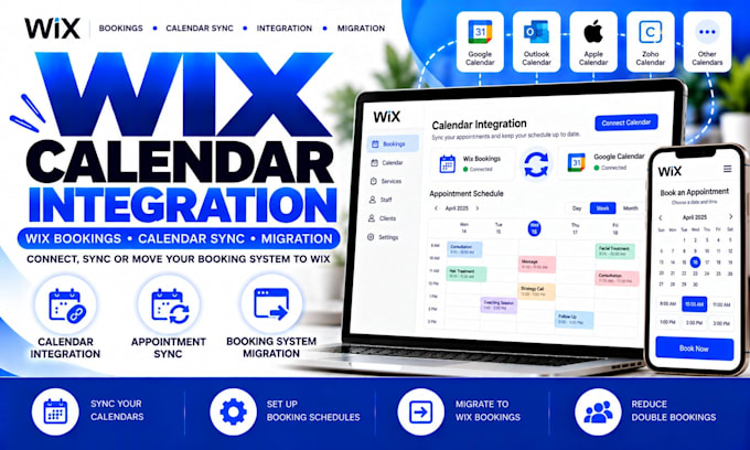 integrate calendars or migrate your wix booking system