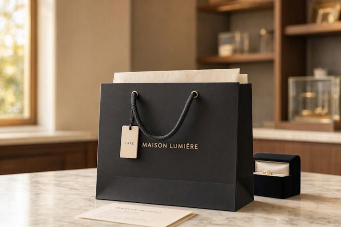create branded shopping bag design for your store