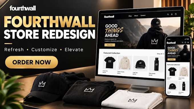 redesign and customize your fourth wall store or fourthwall website