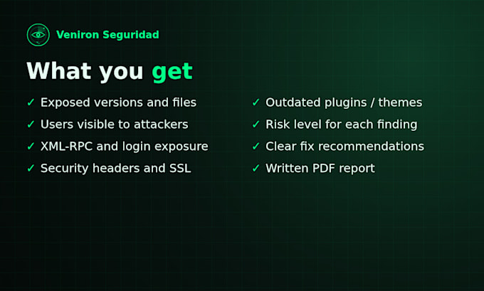 do a wordpress security audit and vulnerability scan with a PDF report