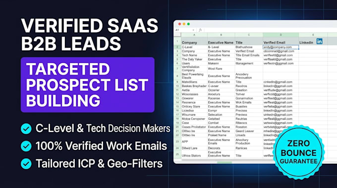 build a verified b2b prospect list for saas and tech startups