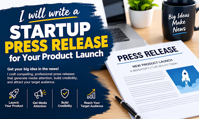 write a start up press release for your product launch
