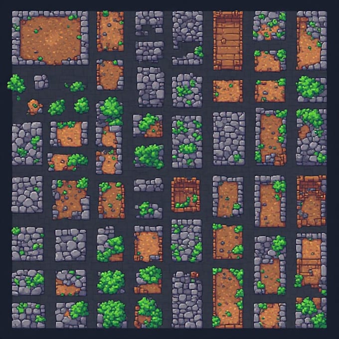 Custom pixel art tilesets and tiles for your game by Peace_artlab | Fiverr