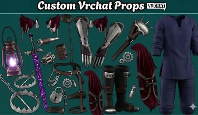 fix, rig and upload custom vrchat assets, vrchat outfit, avatar fitting, weapon