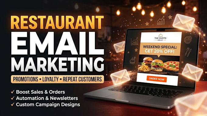 create email marketing campaigns for restaurants and cafes