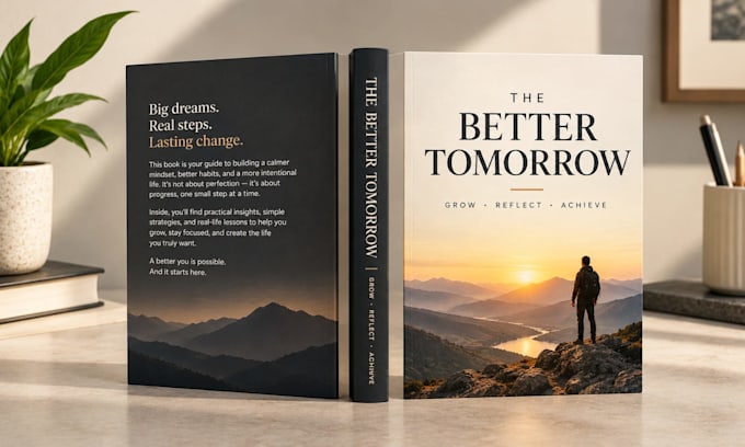 design a print ready paperback book cover for kdp