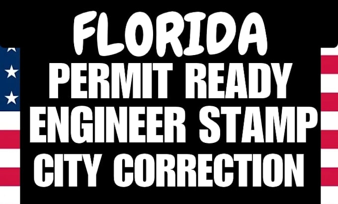 provide florida permit drawings and stamping set as architect for permit plan