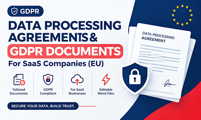 draft data processing agreements and gdpr documents for eu saas companies