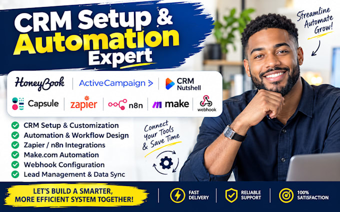 honeybook activecampaign crm nutshell automation capsule zapier integration