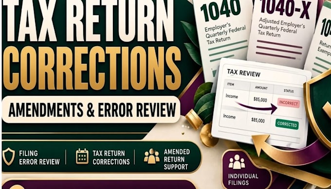 review tax returns and help correct tax filing errors