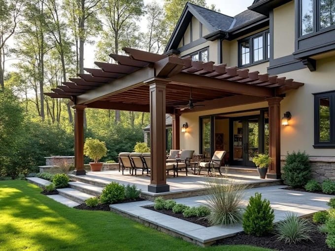 create patio, pergola and porch permit drawings