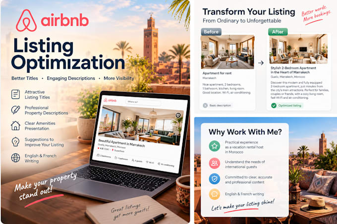 optimize your airbnb listing title and description