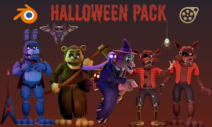 port, create custom sfm model, fnaf model, tf2, l4d2, vrchat acatar, 3d model