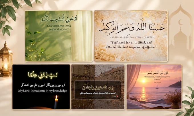 design premium islamic quotes, quran verses for post