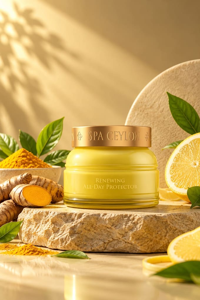 ai product ads for skincare and food