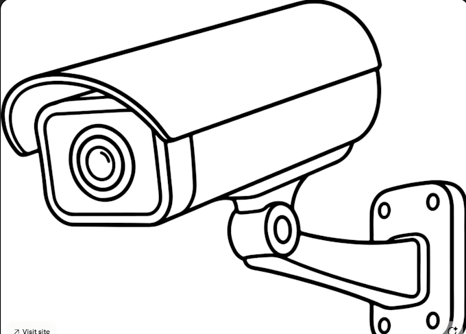 create 3d design motion detector device, cctv camera with pcb layout, stl, step