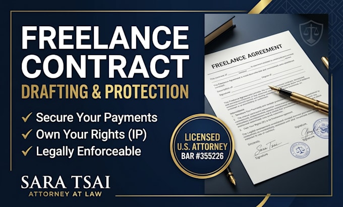 draft a professional freelance contract for payment and project terms