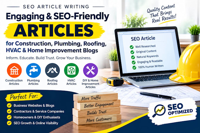 write SEO article for construction plumbing hvac, DIY home improvement blog post