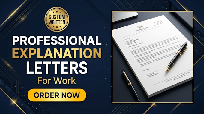 write a professional explanation letter for work