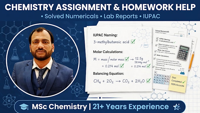 provide chemistry tutoring and notes