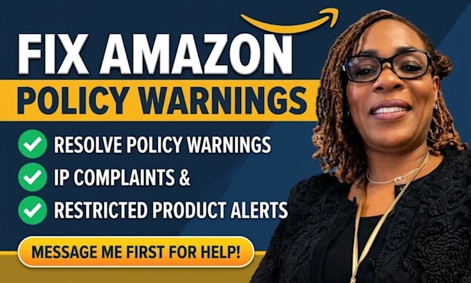 resolve amazon policy warnings IP complaints and restricted product alerts