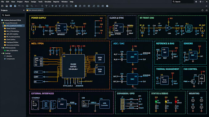 design professional pcb layouts from 1 to 8 layers