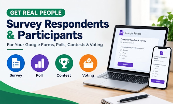 get participants for online surveys, polls, contests and voting
