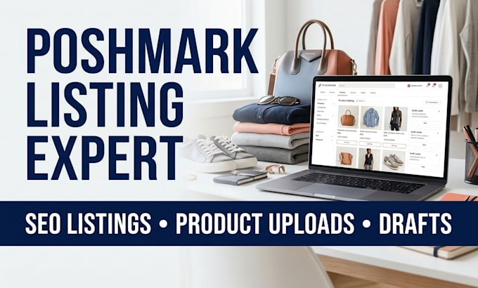 create seo optimized poshmark product listing and draft listing
