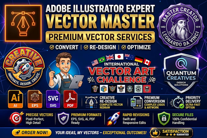 do anything in adobe illustrator svg, pdf, ai, eps