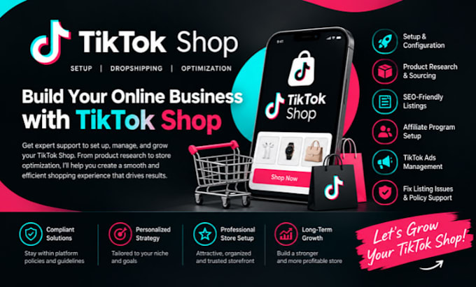 setup tiktok shop, tiktok shop dropshipping integration