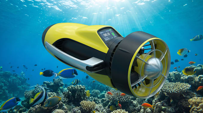 design underwater scooter 3d cad models and prototype technical drawing