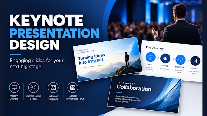 design engaging keynote presentations and conference slides